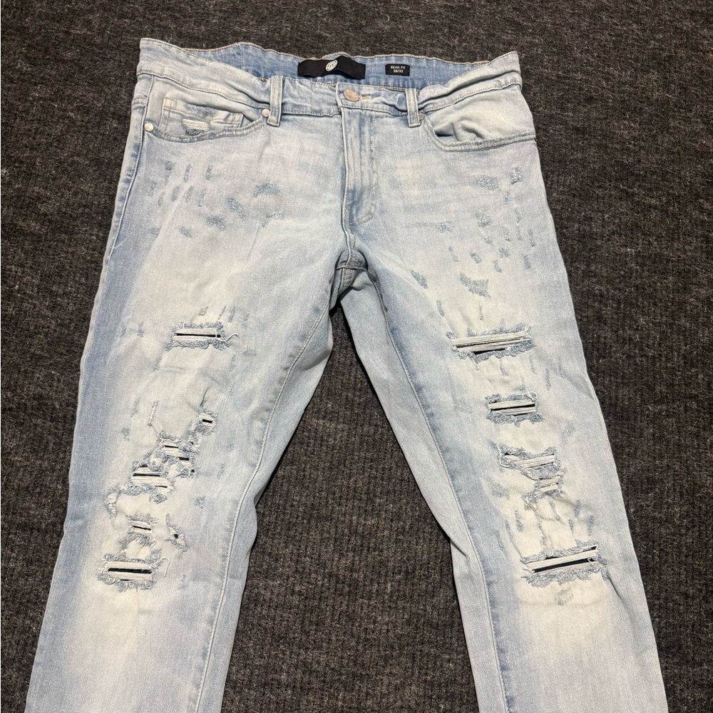 Jordan Light Blue Ripped Skinny Jeans